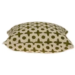 Pillows>Kirklands Home Beige and Green Patterned Pillow
