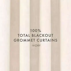 Kirklands Home Beige Blackout Curtains, 84 in. Tan New