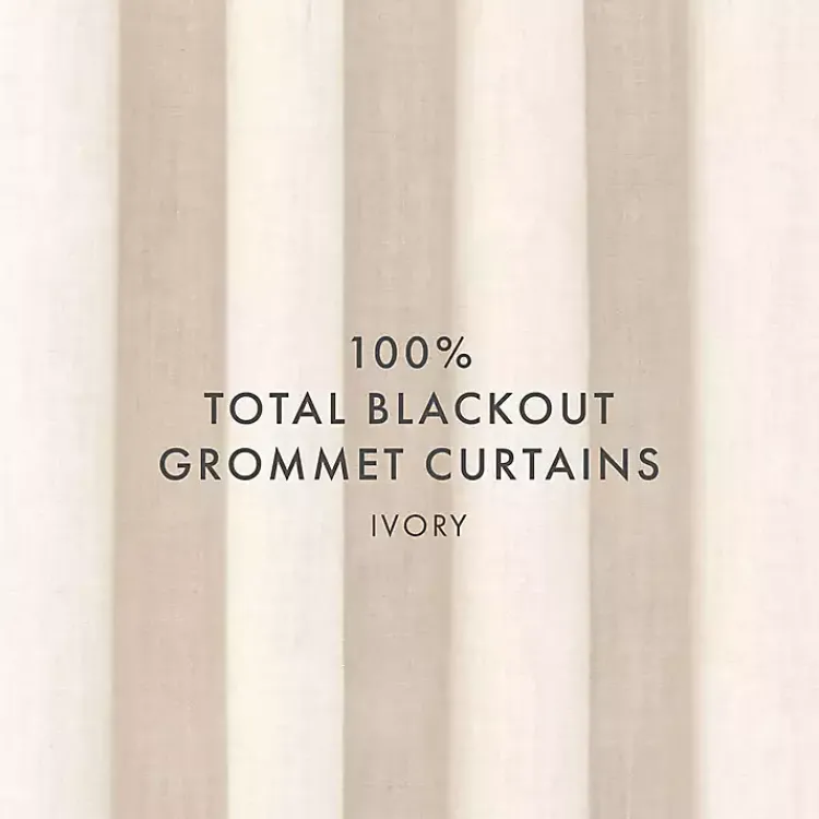 Kirklands Home Beige Blackout Curtains, 84 in. Tan New