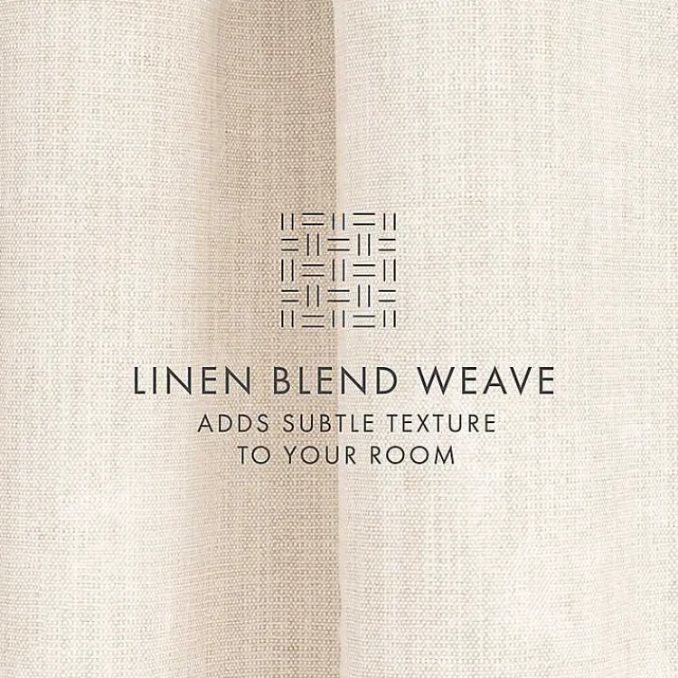 Kirklands Home Beige Blackout Curtains, 84 in. Tan New