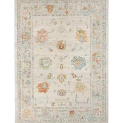 Kirklands Home Beige Bohemian Area Rug, 7x9 Tan Clearance