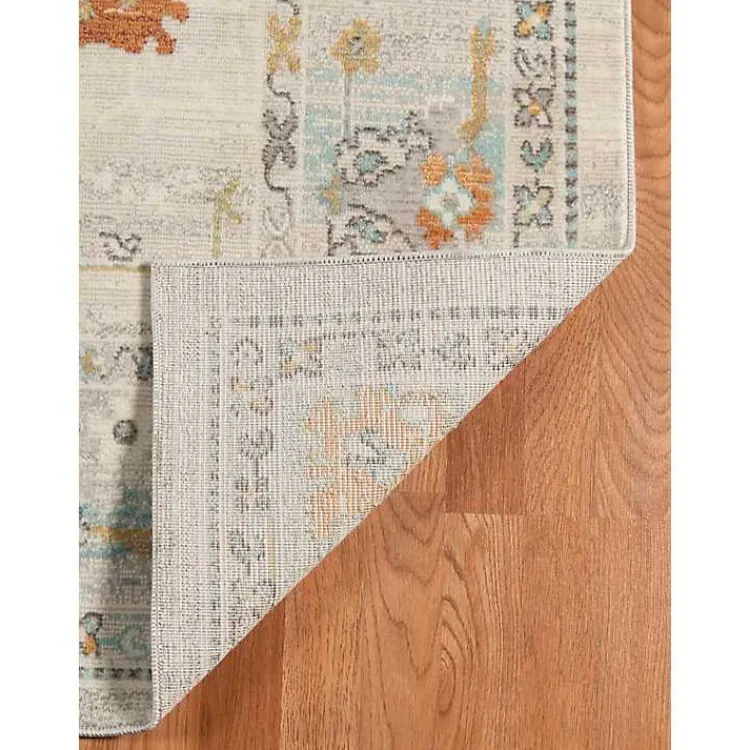 Kirklands Home Beige Bohemian Area Rug, 7x9 Tan Clearance