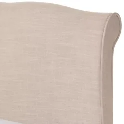 Kirklands Home Beige Classic French Queen Platform Bed Tan Best