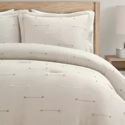 Kirklands Home Beige Clip Jacquard 3-pc. Full/Queen Comforter Set Tan Outlet