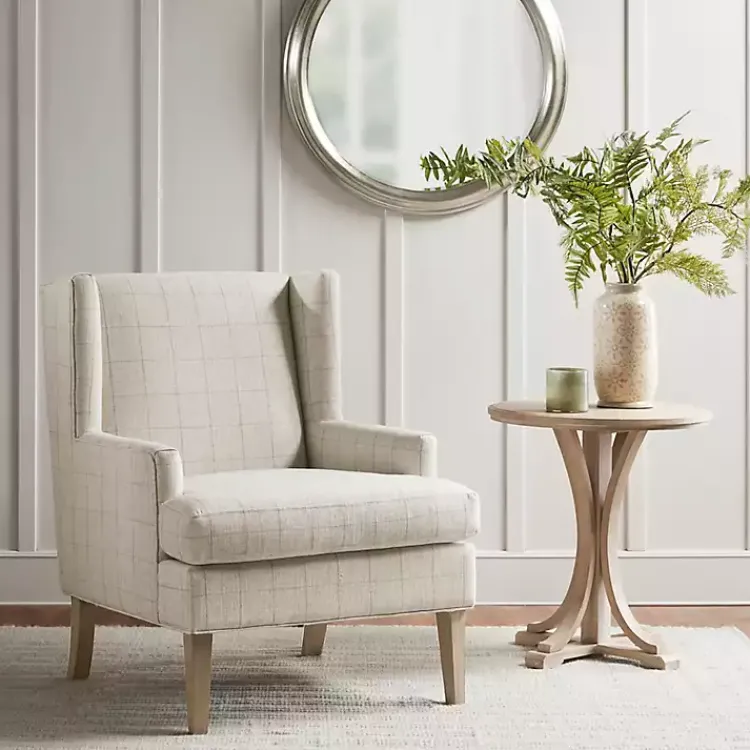Kirklands Home Beige Decker Martha Stewart Accent Chair Brown