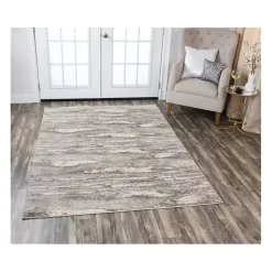 Kirklands Home Beige Edward Abstract Area Rug, 8x10