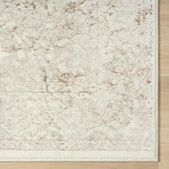 Kirklands Home Beige Faded Damask Area Rug, 7x9 Tan Online