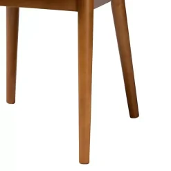 Kirklands Home Beige Faux Leather Modern Dining Chairs, Set of 2 Tan Sale