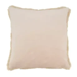 Pillows>Kirklands Home Beige Faux Rabbit Fur Pillow Tan