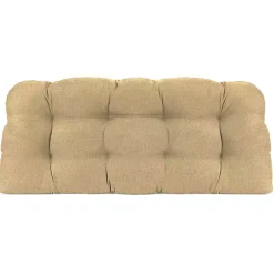 Kirklands Home Beige French Edge 3-pc. Outdoor Wicker Cushion Set Tan Sale