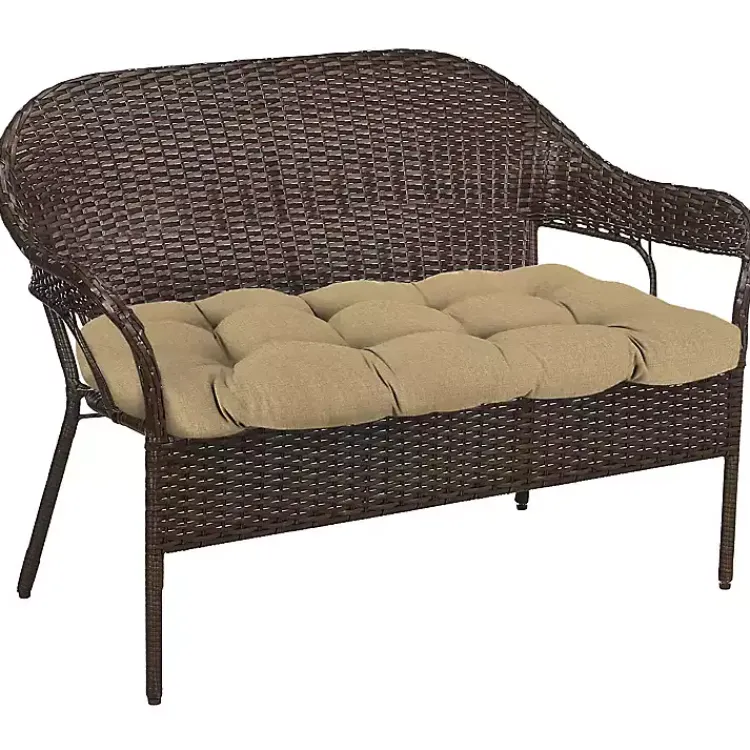 Kirklands Home Beige French Edge 3-pc. Outdoor Wicker Cushion Set Tan Sale