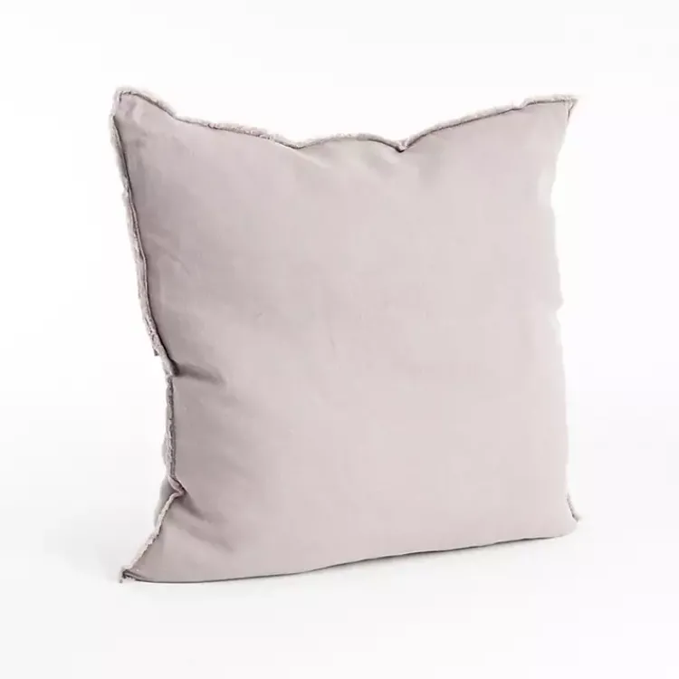 Pillows>Kirklands Home Beige Fringed Edge Pillow Tan