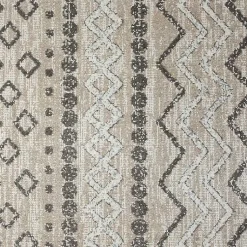 Kirklands Home Beige Geometric Stripe Washable Area Rug, 7x9 Hot