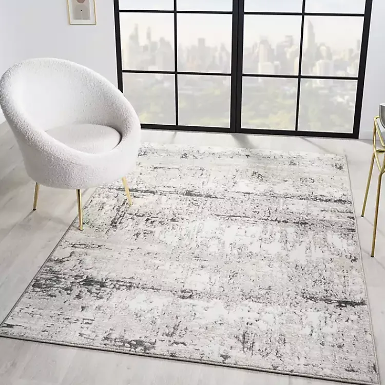 Kirklands Home Beige Gray Indoor Area Rug, 7x9 Sale