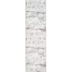 Kirklands Home Beige Gray Indoor Runner, 2x7 Clearance