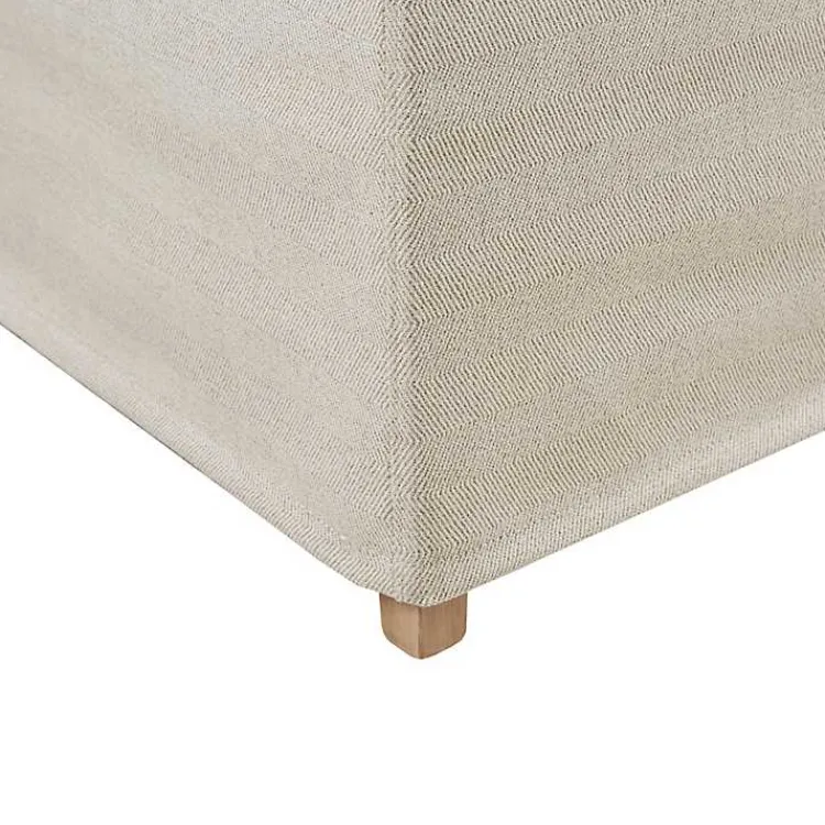 Kirklands Home Beige High Back Skirted Dining Chairs, Set of 2 Tan Hot
