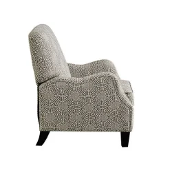 Kirklands Home Beige Pattern Liam Push-Back Recliner Outlet