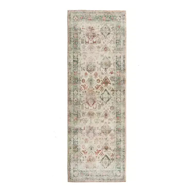 Kirklands Home Beige Rosette Runner, 2x7 Best