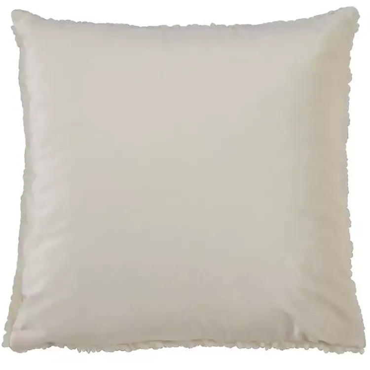 Pillows>Kirklands Home Beige Sherpa Pillow Ivory