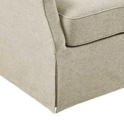 Kirklands Home Beige Skirted Swivel Martha Stewart Accent Chair Tan Sale