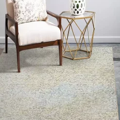 Kirklands Home Beige Sotho Washable Area Rug, 5x7 Tan Outlet