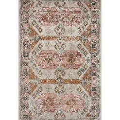 Kirklands Home Beige Southwestern Mosaic Outdoor Area Rug, 5x7 Sale