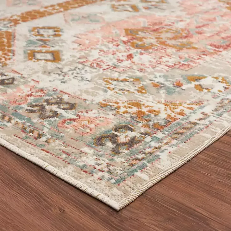 Kirklands Home Beige Southwestern Mosaic Outdoor Area Rug, 5x7 Sale