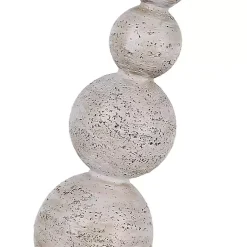 Kirklands Home Beige Stacked Sphere Table Lamps Ivory