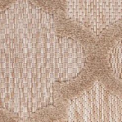 Kirklands Home Beige Trellis Indoor/Outdoor Area Rug, 5x7 Tan Hot