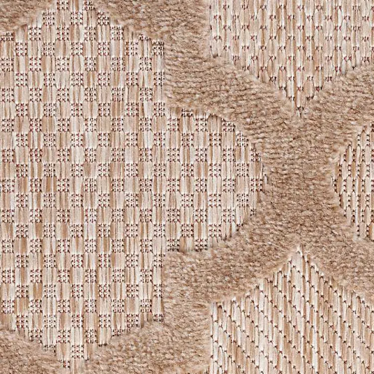 Kirklands Home Beige Trellis Indoor/Outdoor Area Rug, 6x9 Tan Best