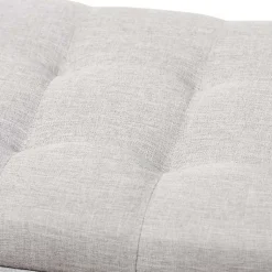 Kirklands Home Beige Tufted Contemporary Storage Bench Best