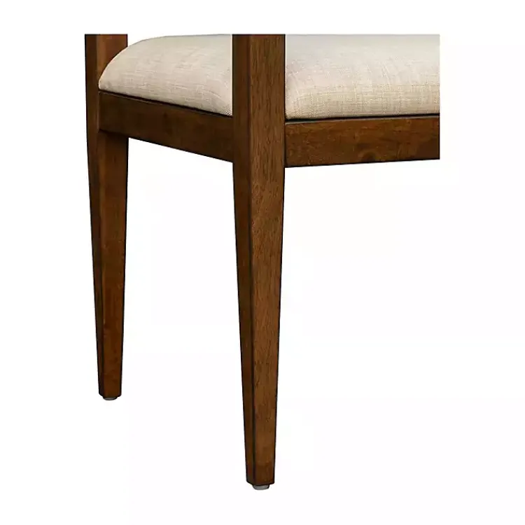 Kirklands Home Beige Upholstered Wood Dining Chairs, Set of 2 Tan Discount