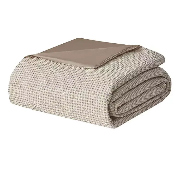 Kirklands Home Beige Waffle Weave 3-pc. Queen Duvet Cover Set Tan Online