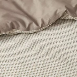 Kirklands Home Beige Waffle Weave 3-pc. Queen Duvet Cover Set Tan Online