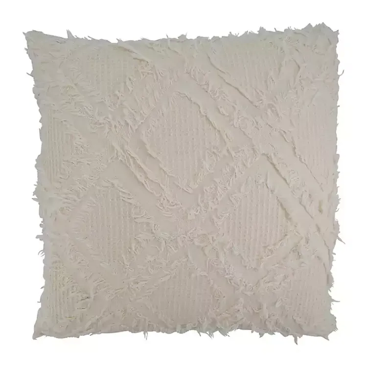 Pillows>Kirklands Home Beige Waffle Weave Pillow Ivory