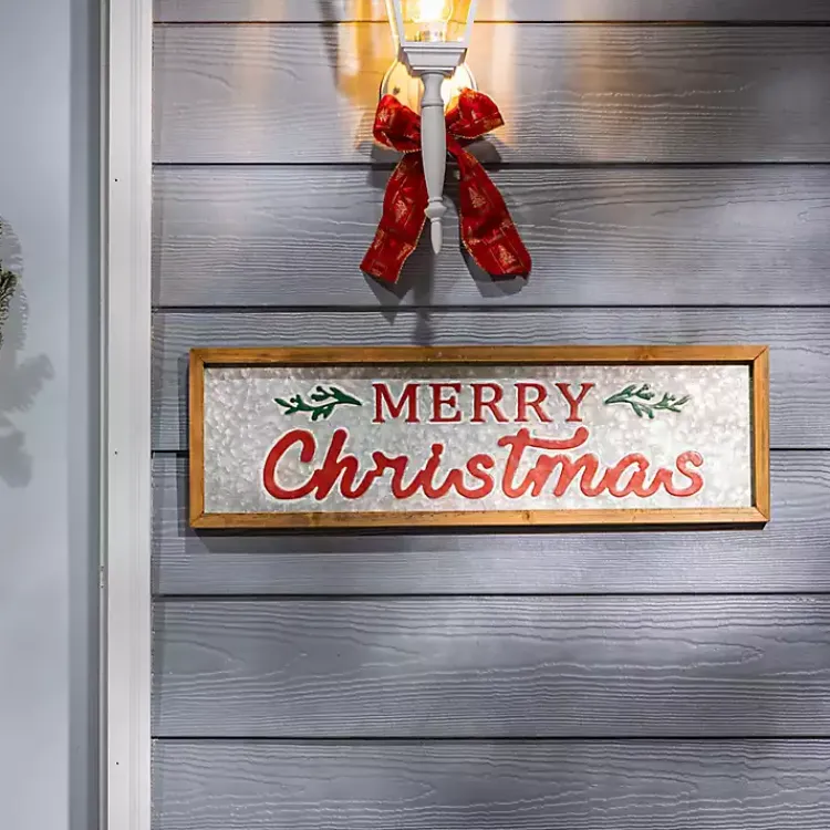 Christmas Art & Wall Decor>Kirklands Home Believe and Merry Christmas Wall Plaques, Set of 2