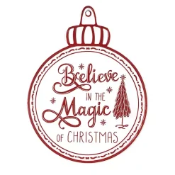 Christmas Art & Wall Decor>Kirklands Home Believe in Magic of Christmas Ornament Wall Plaque