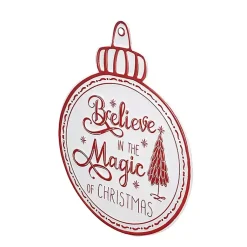 Christmas Art & Wall Decor>Kirklands Home Believe in Magic of Christmas Ornament Wall Plaque