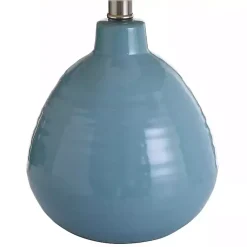 Kirklands Home Bermuda Blue Ceramic Table Lamp Tan Discount