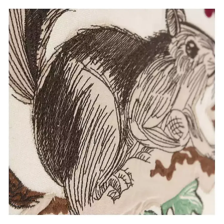 Pillows>Kirklands Home Berry and Squirrel Christmas Throw Pillow