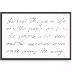 Kirklands Home Best Things Framed Canvas Art Print, 38x26 in. Hot