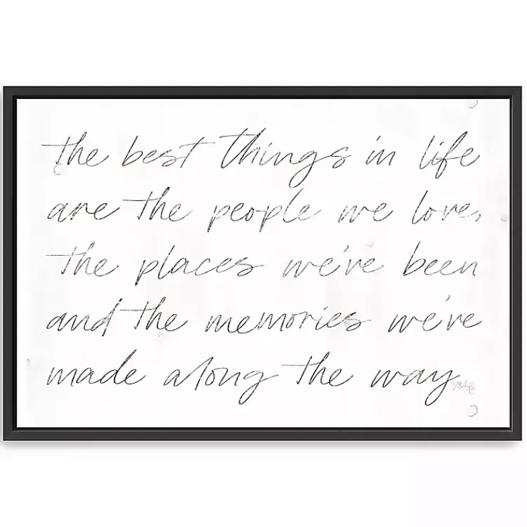 Kirklands Home Best Things Framed Canvas Art Print, 38x26 in. Hot
