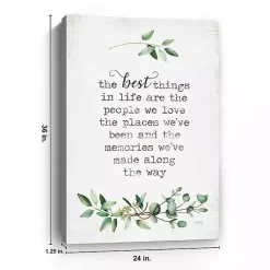 Kirklands Home Best Things in Life Canvas Art Print, 24x36 in. New