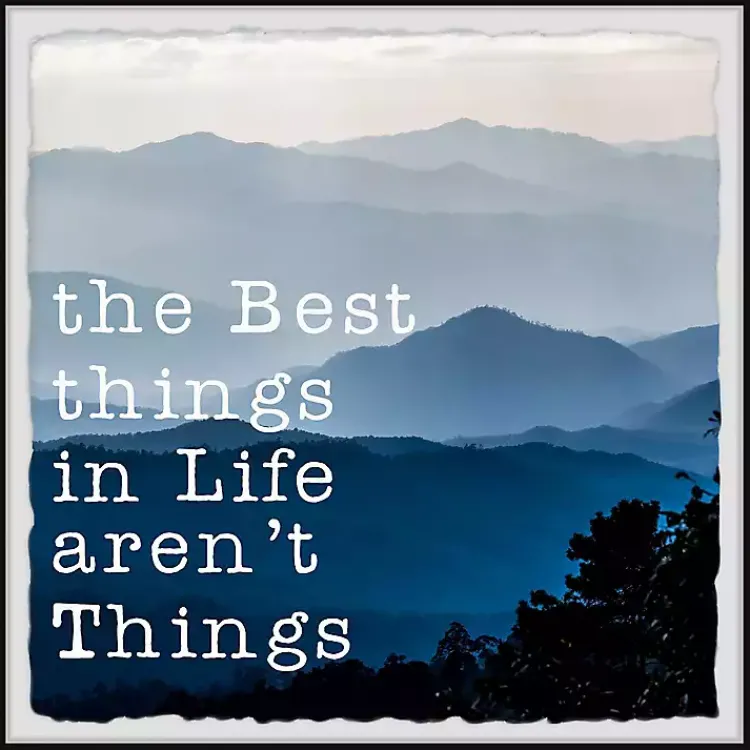 Kirklands Home Best Things in Life Framed Wall Plaque Hot
