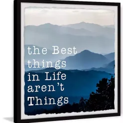 Kirklands Home Best Things in Life Framed Wall Plaque Hot