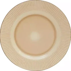 Kirklands Home Betsy Cream Ribbed 16-pc. Dinnerware Set Tan Outlet