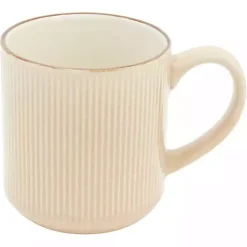 Kirklands Home Betsy Cream Ribbed 16-pc. Dinnerware Set Tan Outlet