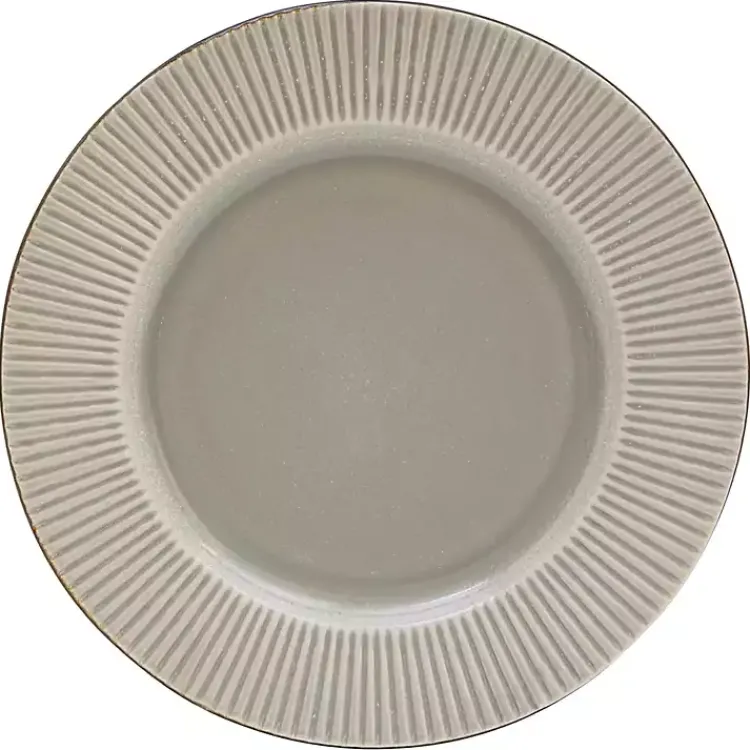 Kirklands Home Betsy Taupe Ribbed 16-pc. Dinnerware Set Tan New
