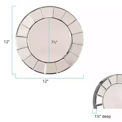 Kirklands Home Beveled Glass Round Wall Mirror Clearance