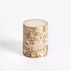 Candles>Kirklands Home Birch Tree Bark Pillar Candle, 3x4